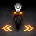 Motorcycle LED indicator arrow projection light